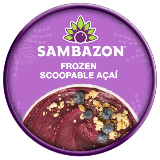 Sambazon Frozen Scoopable Açaí Sorbet 500 ml, Pack Of 6