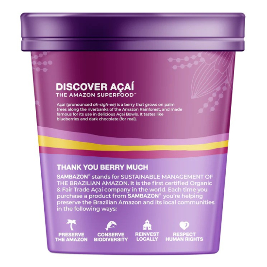 Sambazon Frozen Scoopable Açaí Sorbet 500 ml, Pack Of 6