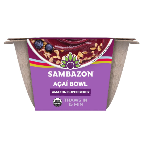 Sambazon Organic Superberry Acai Bowl 6.1 Oz, Pack Of 6