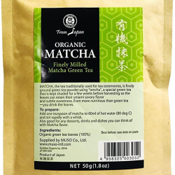 Muso Organic Matcha Finely Milled Green Tea Vegan 50g, Pack Of 12 Muso Organic Matcha Finely Milled Green Tea Vegan 50g, Pack Of 12