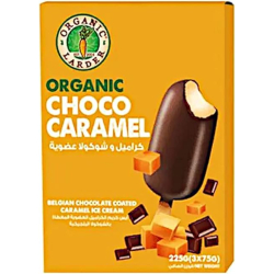 Organic Larder Choco Caramel Ice Cream 225g, Pack Of 14
