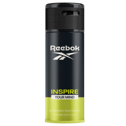 Reebok  Inspire Your Mind Man Spray Deodorant 150 ml, Pack Of 6 Reebok  Inspire Your Mind Man Spray Deodorant 150 ml, Pack Of 6
