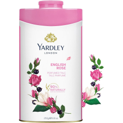 Yardley London English Rose Perfumed Talcum Body Powder, All Day Fragrance, Soft And Feminine Freshness- 250g, Pack Of 12  Yardley London English Rose Perfumed Talcum Body Powder, All Day Fragrance, Soft And Feminine Freshness- 250g, Pack Of 12