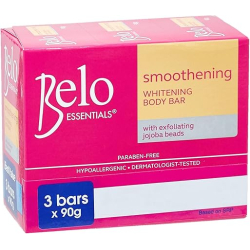 Belo Essentials Smoothening Whitening Body Bar 3x90g, Pack Of 6 Belo Essentials Smoothening Whitening Body Bar 3x90g, Pack Of 6