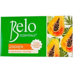Belo Essentials Papaya Soap 135g, Pack Of 12 Belo Essentials Papaya Soap 135g, Pack Of 12