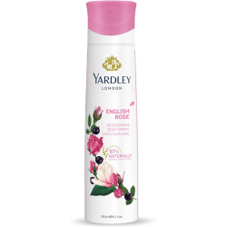 Yardley London English Rose Body Spray For Women 150 ml, Pack Of 12