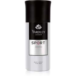 Yardley Sport Men Body Spray  Luxurious Scent For Gents, Marine, Musk, and Amber, 150 ml, Pack Of 12 Yardley Sport Men Body Spray  Luxurious Scent For Gents, Marine, Musk, and Amber, 150 ml, Pack Of 12