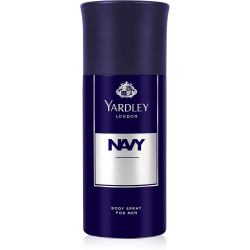 Yardley London Navy Body Spray For Men, Fresh Marine Fragrance 150ml, Pack Of 12