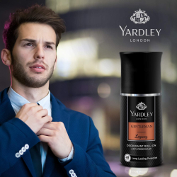 Yardley London Yardley Gentleman Legacy Deodorant Roll On 50ml, Pack Of 12  Yardley London Yardley Gentleman Legacy Deodorant Roll On 50ml, Pack Of 12