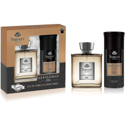 Yardley London Gentleman Elite Perfumed Gift Set - Eau De Parfum 100ml + Body Spray 150ml S&alwood, Dry Amber & Patchouli For Men  Yardley London Gentleman Elite Perfumed Gift Set - Eau De Parfum 100ml + Body Spray 150ml S&alwood, Dry Amber & Patchouli For Men