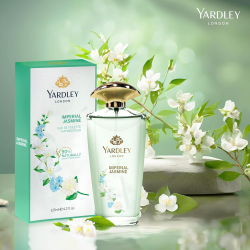 Yardley Imperial Jasmine Perfumed Gift Set, Floral Scent With Jasmine And Orange Blossom Fragrance, Eau De Toilette 125ml + Body Spray 150ml Yardley Imperial Jasmine Perfumed Gift Set, Floral Scent With Jasmine And Orange Blossom Fragrance, Eau De Toilette 125ml + Body Spray 150ml