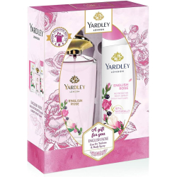Yardley London English Rose Perfumed Gift Set For Women, Eau De Toilette 125 ml + Body Spray 150 ml Yardley London English Rose Perfumed Gift Set For Women, Eau De Toilette 125 ml + Body Spray 150 ml