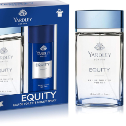 YARDLEY London Equity Perfumed Gift Set - Fresh Inviting Fragrance, All-Day Long - Eau De Toilette 100 ml + Body Spray 150 ml YARDLEY London Equity Perfumed Gift Set - Fresh Inviting Fragrance, All-Day Long - Eau De Toilette 100 ml + Body Spray 150 ml