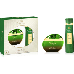 Yardley London Feather Perfumed Gift Set For Sophisticated Women - Eau De Parfum 100 ml + Body Spray 150 ml Yardley London Feather Perfumed Gift Set For Sophisticated Women - Eau De Parfum 100 ml + Body Spray 150 ml
