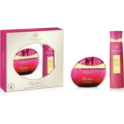Yardley London Yardley Feather Eternal Perfurmed Gift Set For Delicate Woman, Rose Leaves, Red Berries, Magnolia And Jasmine Fragrance, Eau De Parfum 100Ml + Body Spray 150Ml Yardley London Yardley Feather Eternal Perfurmed Gift Set For Delicate Woman, Rose Leaves, Red Berries, Magnolia And Jasmine Fragrance, Eau De Parfum 100Ml + Body Spray 150Ml