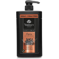 Yardley London Gentleman Antibacterial Deep Cleansing Body Wash, Legacy, 500ml + 150ml Yardley London Gentleman Antibacterial Deep Cleansing Body Wash, Legacy, 500ml + 150ml