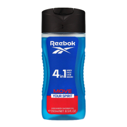 Reebok Move Your Spirit for Men Hair & Body Shower Gel 250ml, Pack Of 6 Reebok Move Your Spirit for Men Hair & Body Shower Gel 250ml, Pack Of 6