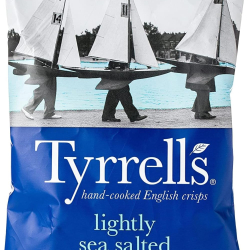 Tyrrells Lightly Sea Salted 40g, Pack Of 24 Tyrrells Lightly Sea Salted 40g, Pack Of 24