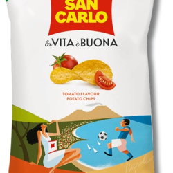 San Carlo Tomato Flavour Potato Chips 150g, Pack Of 6