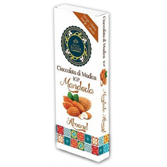 Antica Sicilia Sicilian Almond Chocolate IGP From Modica 100g Antica Sicilia Sicilian Almond Chocolate IGP From Modica 100g