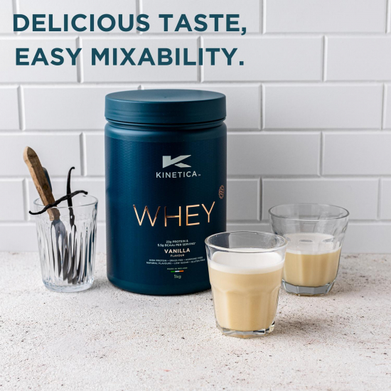 Kinetica Whey Protein Powder Vanilla 1kg Kinetica Whey Protein Powder Vanilla 1kg