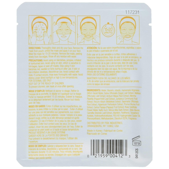 Dermactin-Ts Pore Refining Facial Sheet Mask 1pc