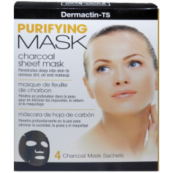 Dermactin-Ts Purifying Charcoal Sheet Mask 4pcs Dermactin-Ts Purifying Charcoal Sheet Mask 4pcs