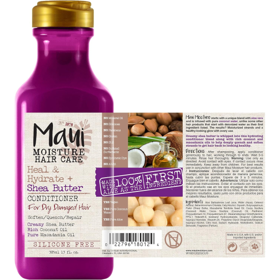 Maui Moisture Heal & Hydrate + Shea Butter Conditioner, 13 Ounce