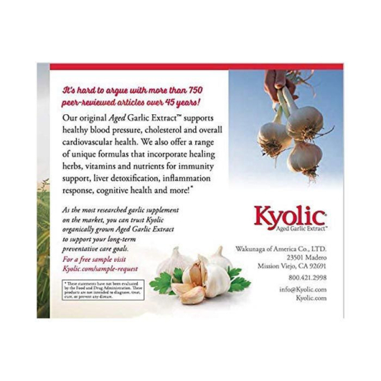 Kyolic Formula 109 Blood Pressure Health 80 Capsules