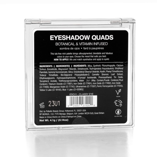 Palladio Eyeshadow Quads Esq11-Classy 