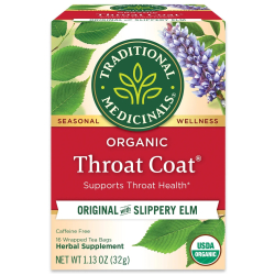 Traditional Medicinals Throat Coat 16 Tea Bags