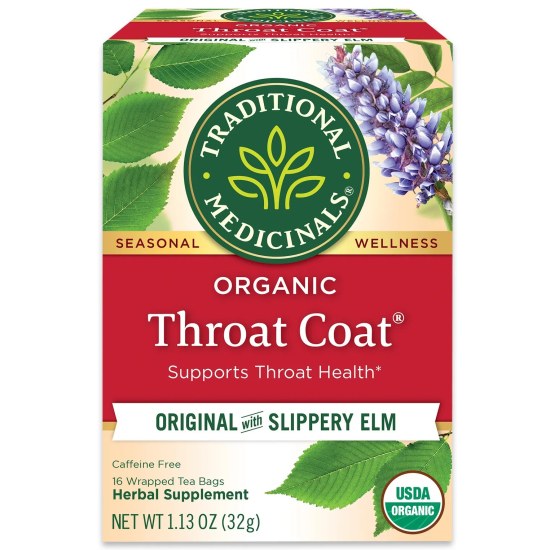 Traditional Medicinals Throat Coat 16 Tea Bags