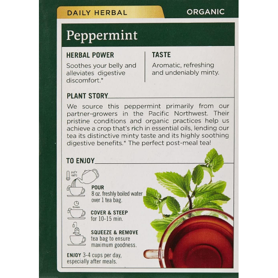 Traditional Medicinal Peppermint, 16 Teabags
