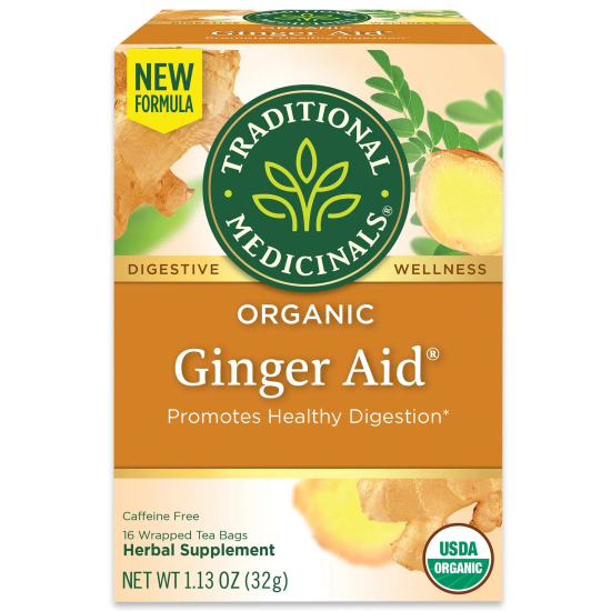 Traditional Medicinals Ginger Aid 16 Tea Bags
