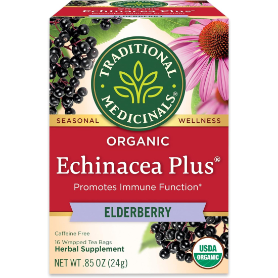 Traditional Medicinals Echinacea Elderberry 16 Tea Bags