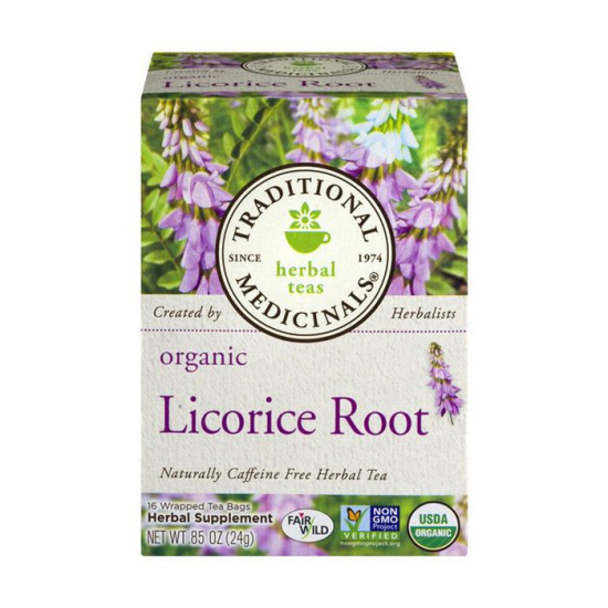 Traditional Medicinals Licorice Root Fair Wild 16 Tea Bags
