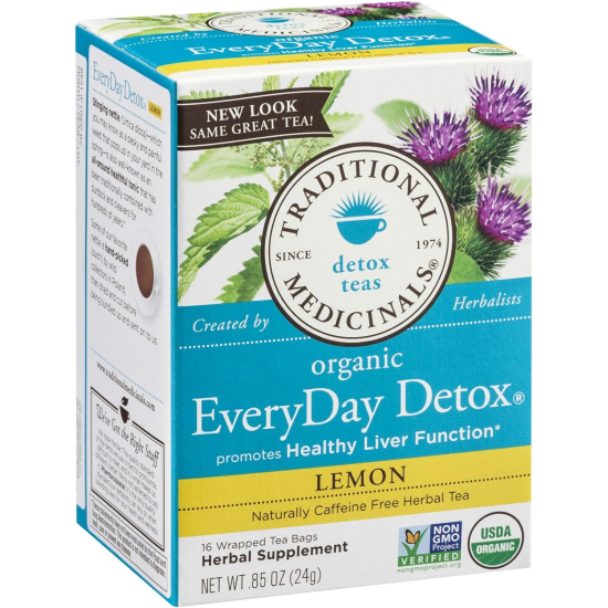 Traditional Medicinals  Lemon Everyday Detox 16 Teabags