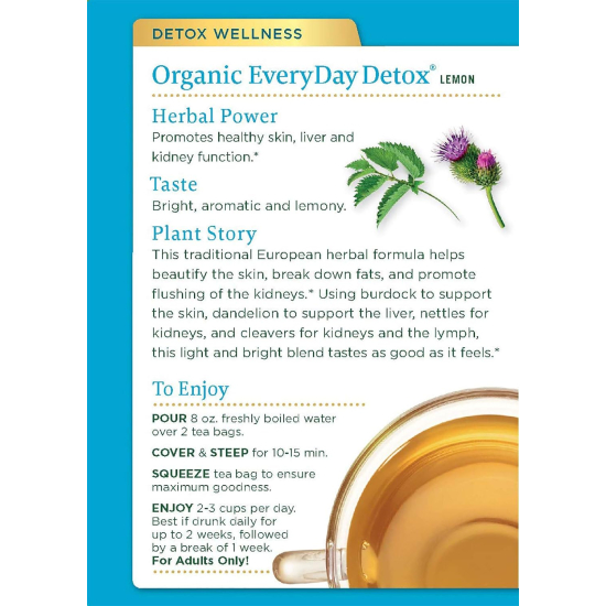 Traditional Medicinals  Lemon Everyday Detox 16 Teabags