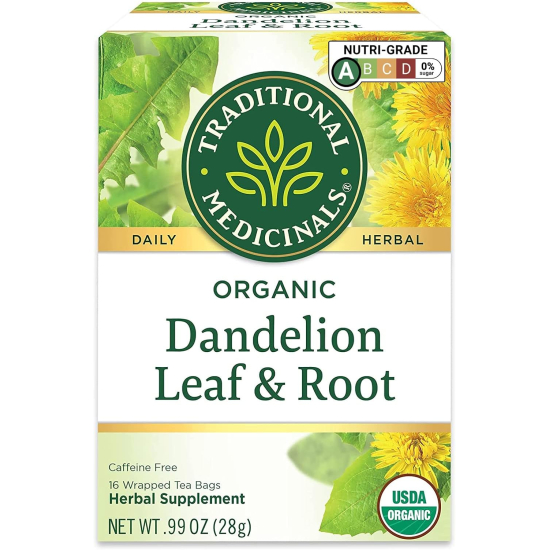 Traditional Medicinals Dandelion Leaf & Root 16 Tea Bags