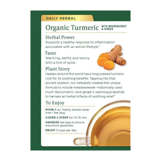 Traditional Medicinals Turmeric With Meadow sweet And Ginger 16's Tea