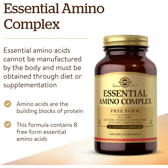 Solgar Essential Amino Complex 90 Vegetable Capsules