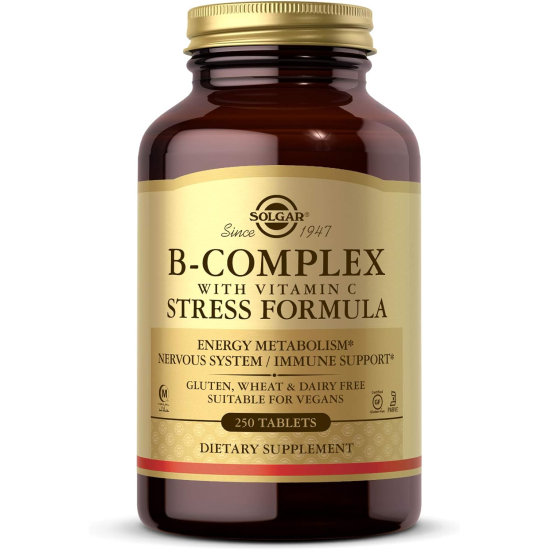 Solgar B Complex With Vitamin C Stress Formula 250 Capsules