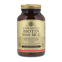 Solgar Biotin 5000mcg 100 Tablets