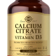 Solgar Calcium Citrate With Vitamin D3 120 Tablet