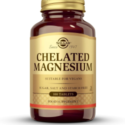 Solgar Chelated Magnesium Tablets, 100 Tablets Solgar Chelated Magnesium Tablets, 100 Tablets