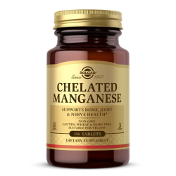 Solgar Chelated Manganese 100 Tablets Solgar Chelated Manganese 100 Tablets