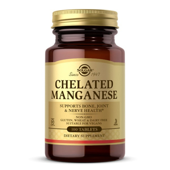 Solgar Chelated Manganese 100 Tablets