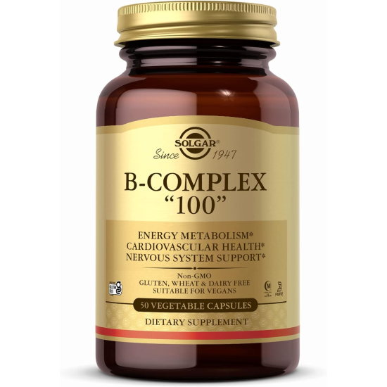 Solgar B Complex 100 Vegetable capsules 50's