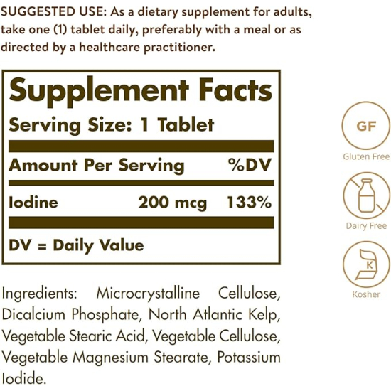 Solgar Kelp Tab 250 Tablets