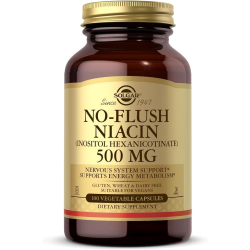 Solgar No Flush Niacin 500 mg Vegetable 100 Capsules Solgar No Flush Niacin 500 mg Vegetable 100 Capsules